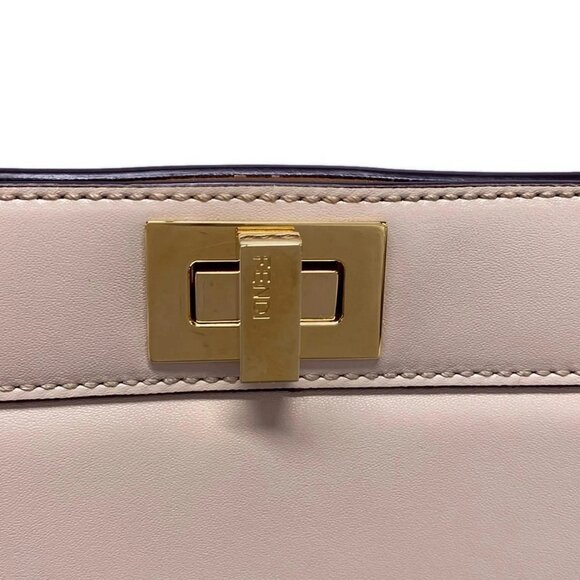 Auth FENDI Peekaboo I See U East West 8BN323-ADYC Light Pink Nappa Leather - Picture 11 of 16